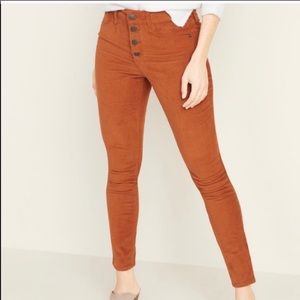 Old Navy Super Skinny High Rise Corduroy Jeans